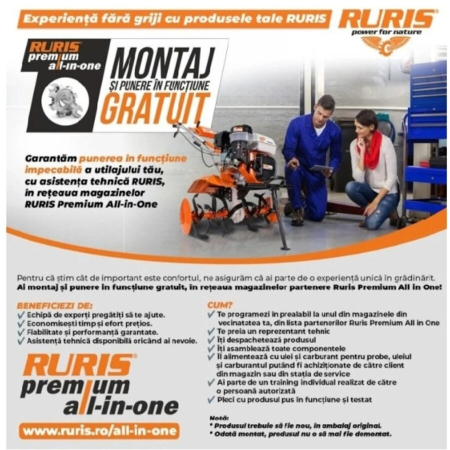 Motosapatoare RURIS 731ACC3 profesionala + accesorii incluse [2]