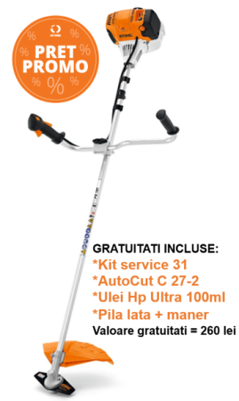 STIHL - Motocoasă robusta, motor 2-MIX(r) Stihl FS 235de 1.55 kW, 2.1CP, 6.8kg