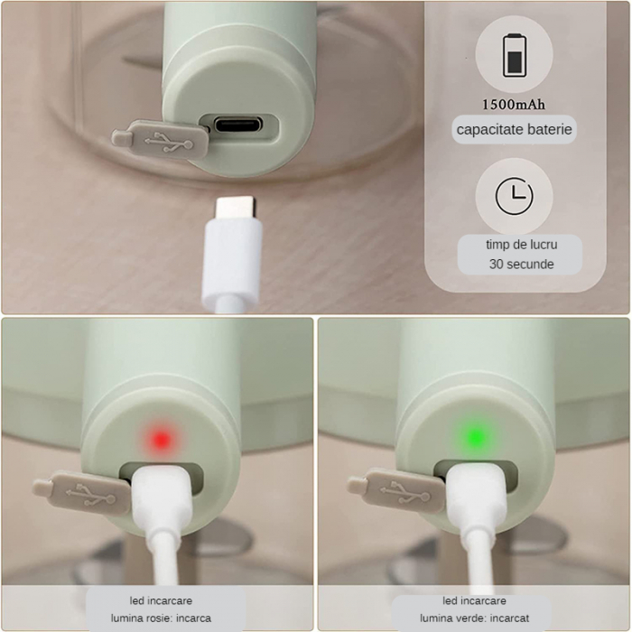 Tocator si maruntitor electric 4 în 1 pentru alimente si legume [5]