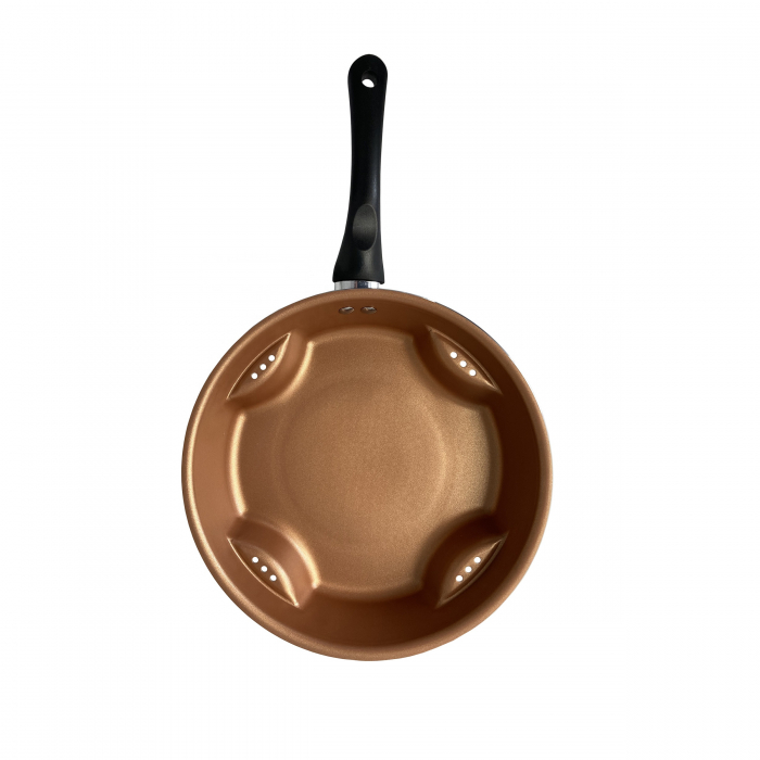 Tigaie din ceramica Steel AirFry cu capac de sticla 28 cm [3]