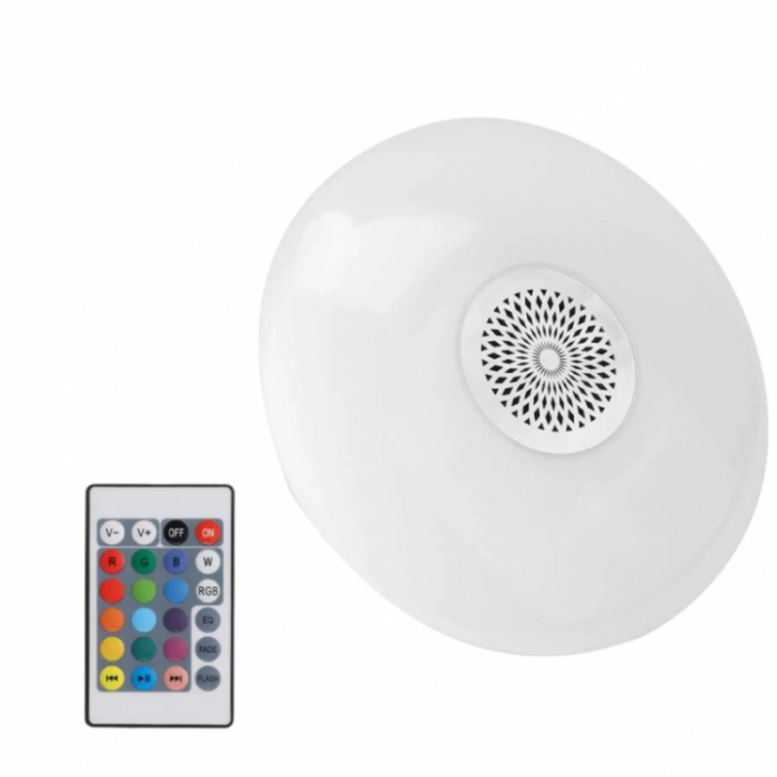Lampa muzicala Led RGB si Alb cu Boxa, Bluetooth si telecomanda [2]