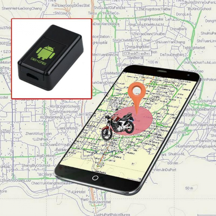 Mini dispozitiv spion GF-08 cu localizare in timp real SMS/ GSM/GPRS [4]