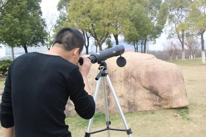 Luneta astronomie terestra Jiehe JH25-75x60 de tip monocular cu zoom si husa [3]