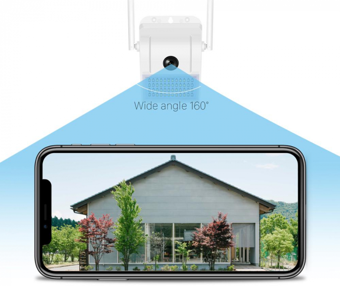 Camera de supraveghere tip Lampa de perete V380 Pro WIFI 2.0MP [4]