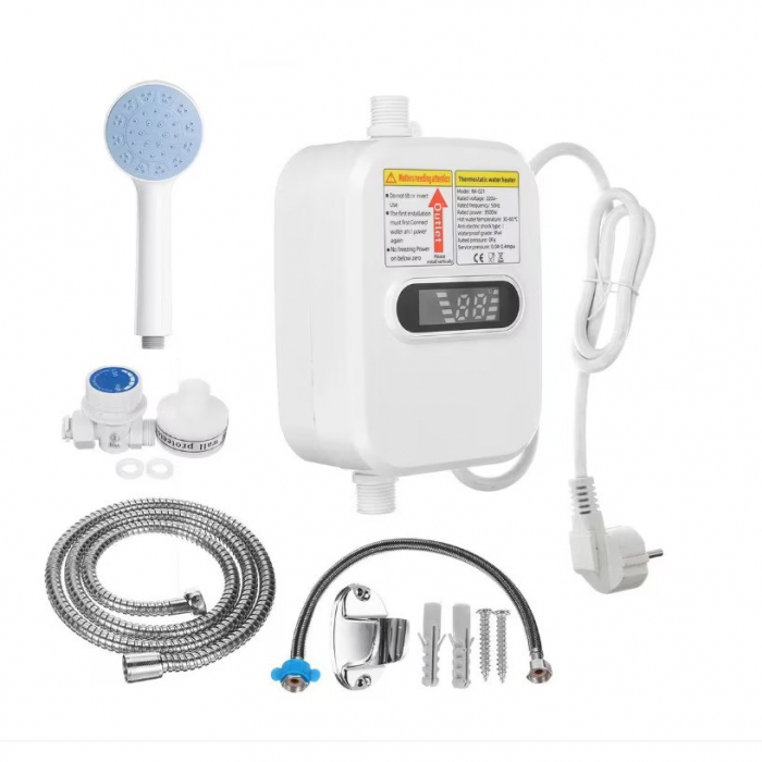 Mini Boiler electric instant pentru apa calda cu afisaj digital si putere 3500W [4]