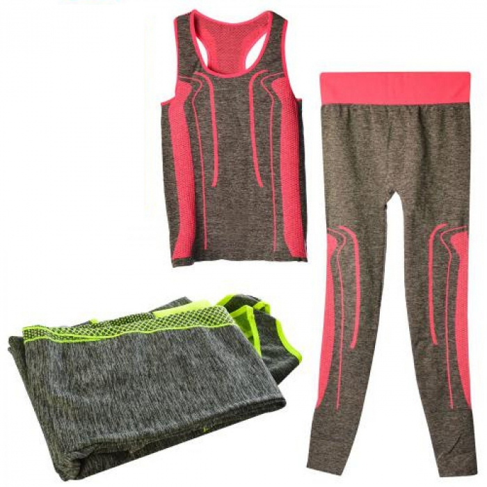 Set costum 2 piese sport pentru fitness, yoga, universal [3]