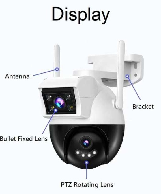 Camere supraveghere video Jortan JT-8290 pentru exterior si interior cu 2 camere Wi-Fi [3]