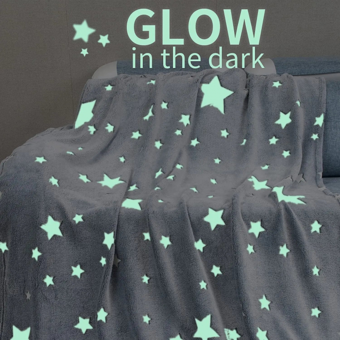 Paturica Magica pentru copii, Glow In The Dark pufoasa cu efect fosforescent [3]