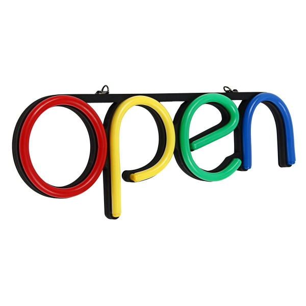 Reclama semn luminos Led neon cu mesaj Open [3]