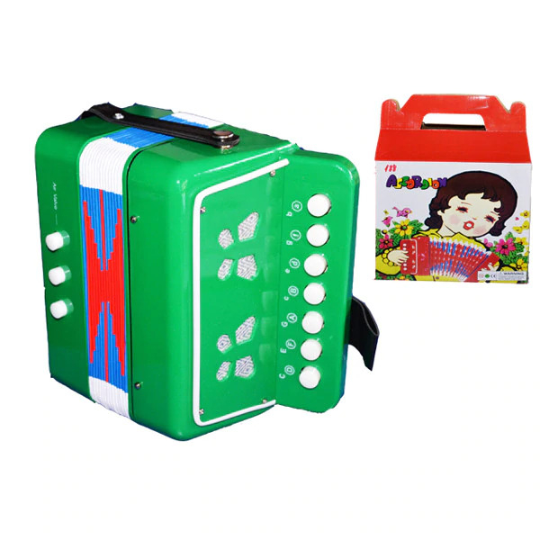 Acordeon pentru copii cu 14 Tonuri, 7 Clape si 3 butoane de Bass [3]