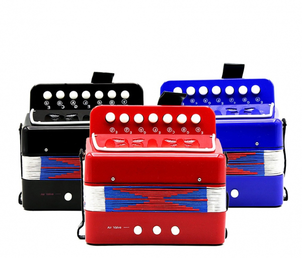Acordeon pentru copii cu 14 Tonuri, 7 Clape si 3 butoane de Bass [4]