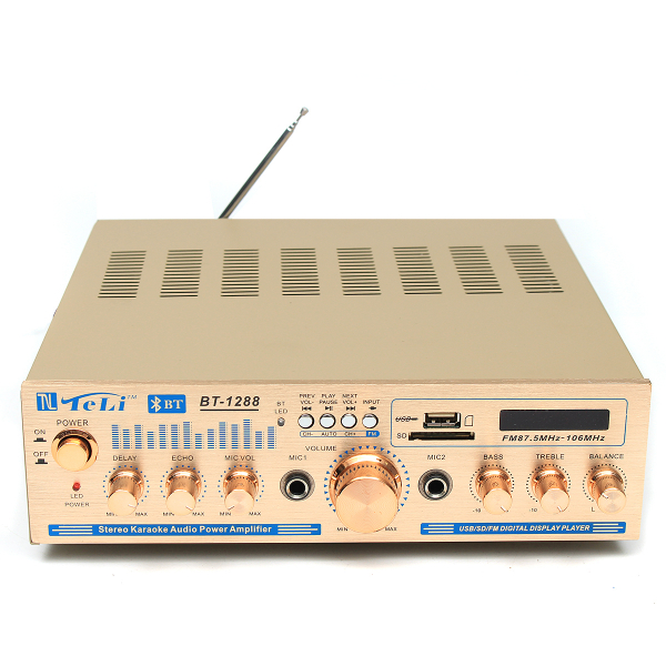 Amplificator audio receiver cu Bluetooth BT-1288 de putere 2x100W [3]