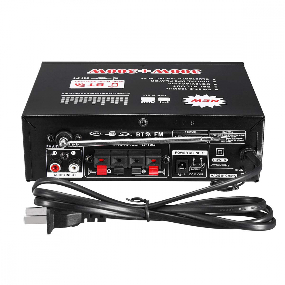 Amplificator audio stereo cu Bluetooth si afișaj LCD, putere 2 x 50W RMS [2]