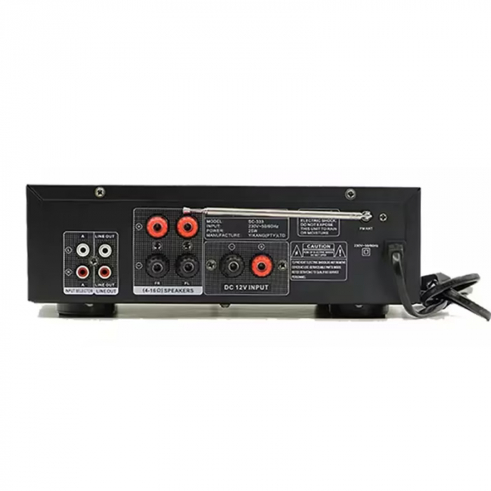 Amplificator bluetooth digital tip statie GLS-17 , 2 x 60 W, intrari USB-SD, doua intrari microfon [2]