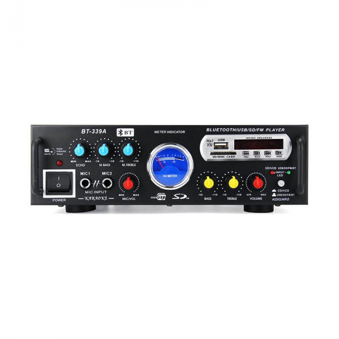 Amplificator Karaoke profesional tip statie BT-339FM, 160 W RMS cu Bluetooth [4]