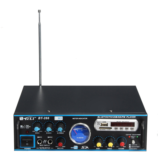 Amplificator profesional tip statie TeLi BT-266,cu Bluetooth MP3 Player si Radio FM [4]