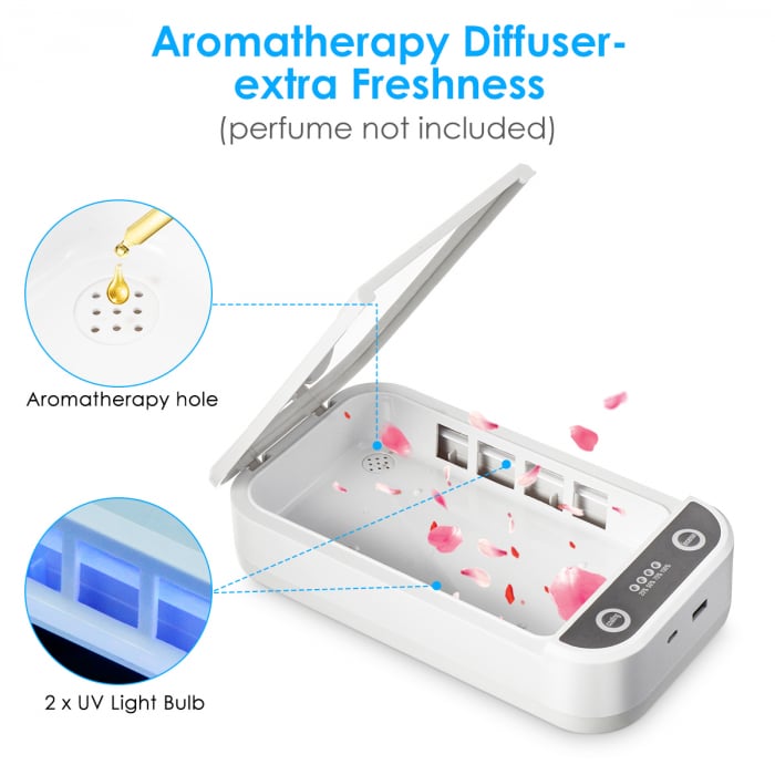 Sterilizator UVC pentru telefon sau obiecte mici cu putere 9W si functie aromaterapie [2]