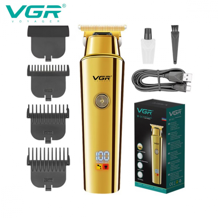 Aparat de tuns profesional VGR V-947 cu functie trimmer si acumulator [5]