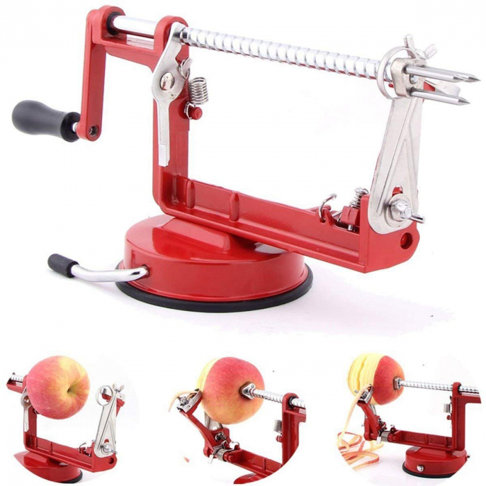 Aparat pentru curatat scobit si feliat mere si cartofi,Core Slice Peel [4]