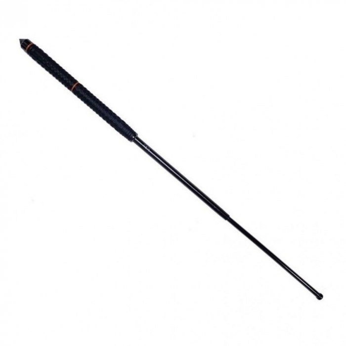 Baston telescopic profesional din otel, 80 cm cu 3 segmente si maner cauciucat [4]