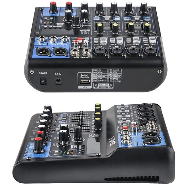 Mixer audio profesional pasiv cu 4 canale si DSP 99 multi effect, conexiune la PC - USB 2.0 [5]