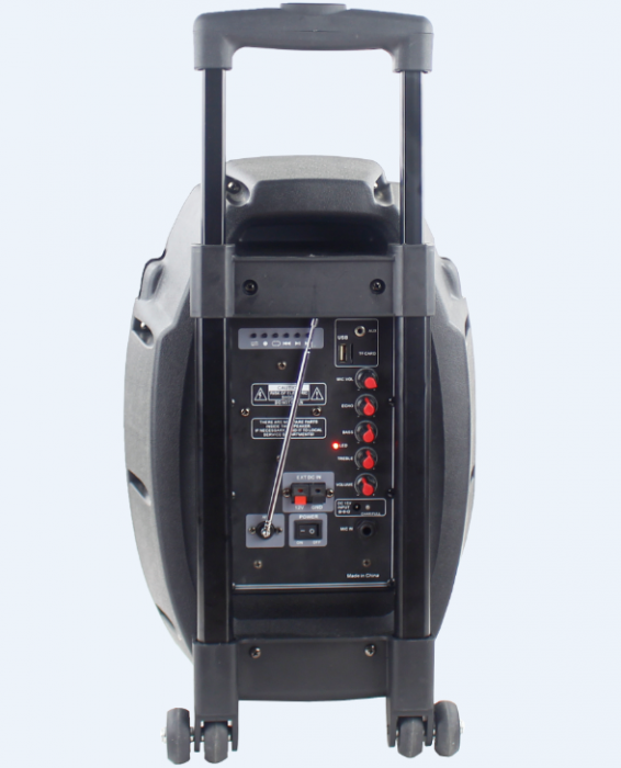 Boxa tip troler Temeisheng Q7S-16, cu microfon wireless si telecomanda [4]
