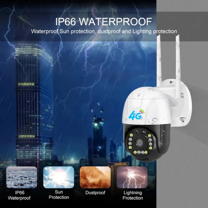 Camera de supraveghere cu SIM conexiune 4G pe Wi-Fi si Smart IP [3]