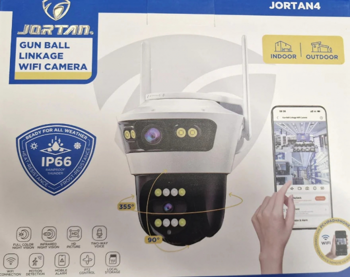 Camera de supraveghere dubla wifi Jortan 4U 3+3MP si pe fir de reteatea [3]