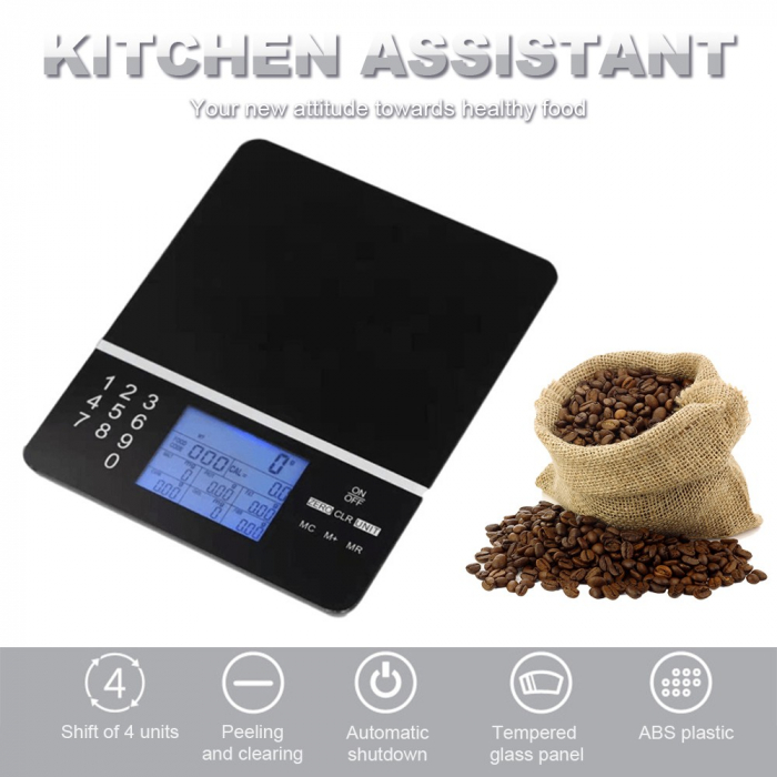 Cantar nutritional digital pentru alimente cu capacitate 5 Kg [5]