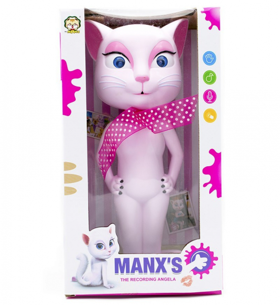 Pisicuta de jucarie amuzanta vorbitoare Talking Angela cu sunete si lumini [2]