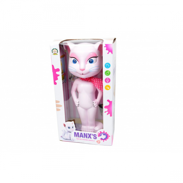 Pisicuta de jucarie amuzanta vorbitoare Talking Angela cu sunete si lumini [5]