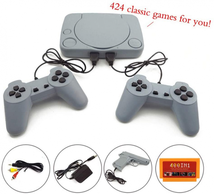 Consola de jocuri retro pe televizor, Super 8 bit Game cu joystick-uri incluse [6]