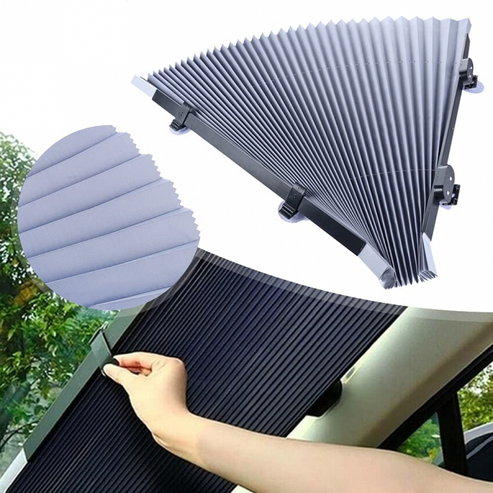 Copertina parasolar auto retractabil impotriva razelor UV cu fixare prin ventuze [5]