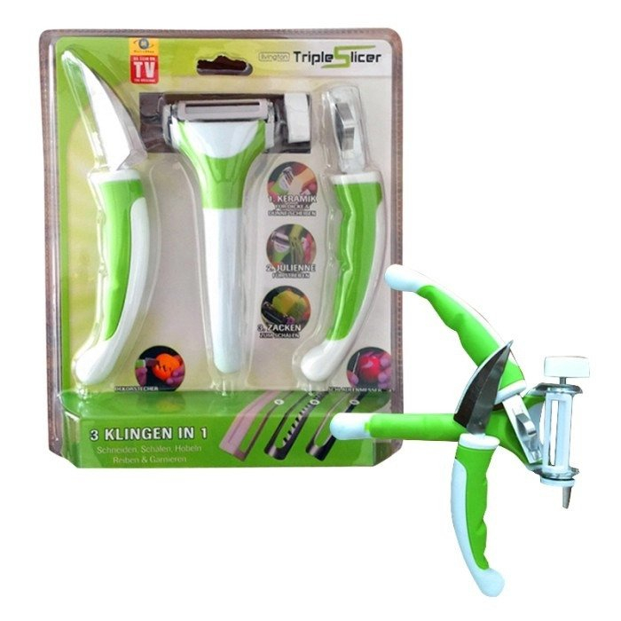 Curatator pentru legume multifunctional, 3in1 Livington Triple Slicer [4]