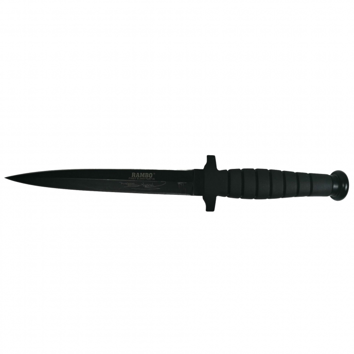 Cutit-Sting Rambo VI Collector's Edition cu doua taisuri, maner cauciuc + teaca [5]
