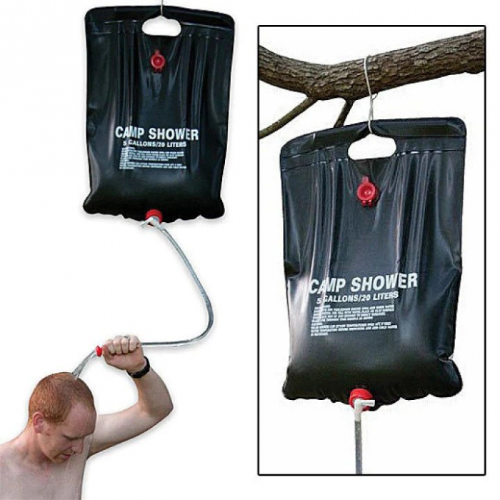 Dus solar portabil 20 L pentru camping, gradina sau drumetii [2]