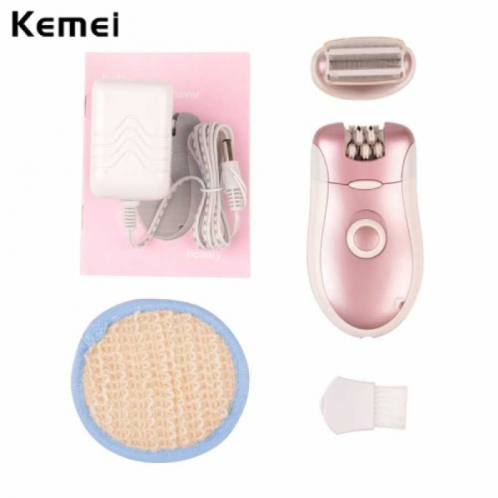Epilator si aparat de ras Kemei KM-2068, reincarcabil 2 in 1 [4]