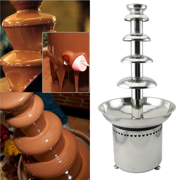 Fantana de ciocolata profesionala cu 5 cascade, putere 80 Watt [2]