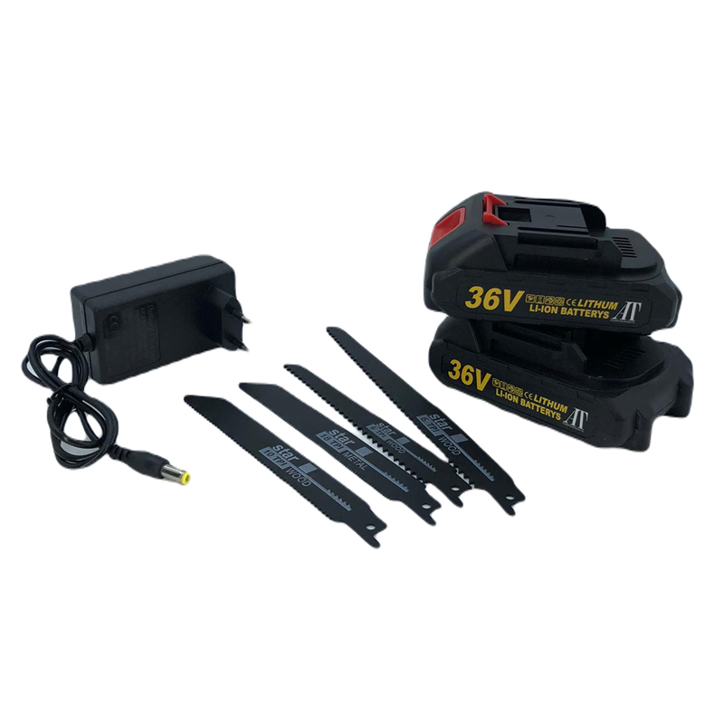 Fierastrau Sabie Profesional cu 3000 RPM, 2 acumulatori si 4 panze [4]