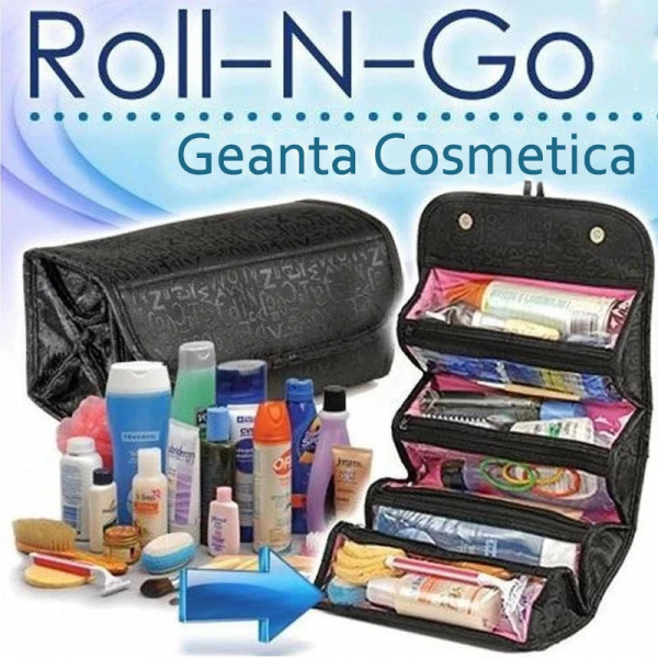 Geanta organizator pentru cosmetice make-up si accesorii Roll-N-Go [4]