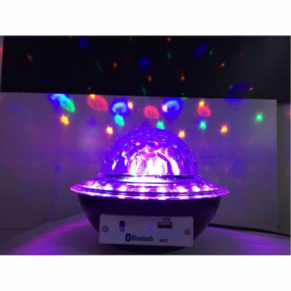 Glob disco cu LED RGB jocuri de lumini si MP3 prin Bluetooth Crystal Magic Balll [5]