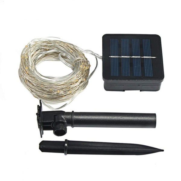 Instalatie solara pentru casa sau gradina 120 LED cu 14 m si lumina calda [3]