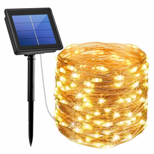 Instalatie solara pentru casa sau gradina 120 LED cu 14 m si lumina calda [4]