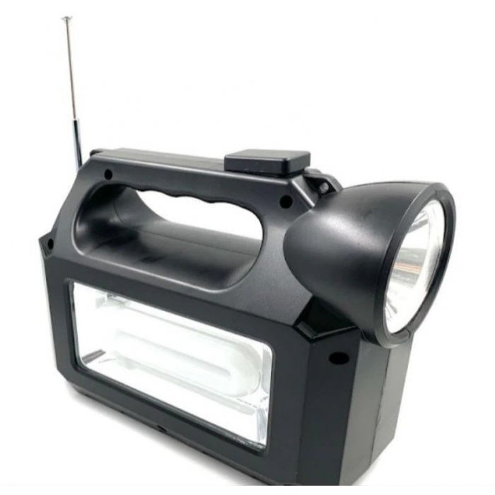 Kit lanterna 3 becuri cu panou solar portabil GDLite GD8017 Music [2]