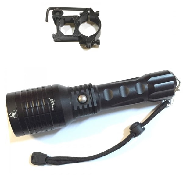 Lanterna militara pentru Airsoft cu 3 faze iluminare si laser verde incorporat [4]
