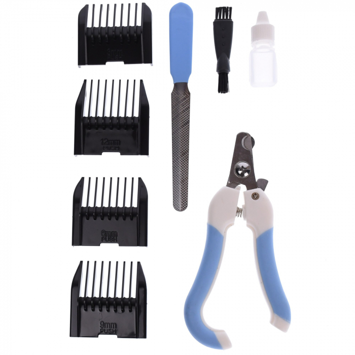 Masina de tuns cu acumulator pentru animale Surker SK-600, cutit ceramic si 9 accesorii [5]