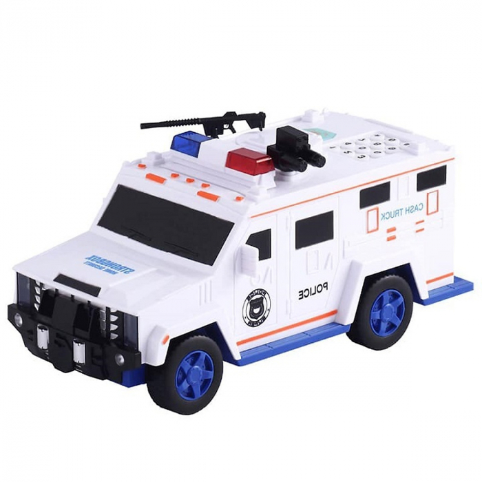 Masinuta tip pusculita electronica cu cifru si amprenta, Cash Truck [4]