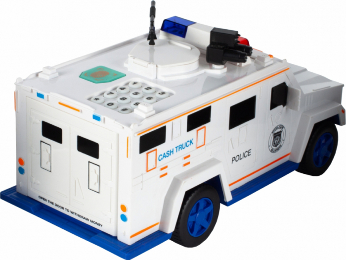 Masinuta tip pusculita electronica cu cifru si amprenta, Cash Truck [2]