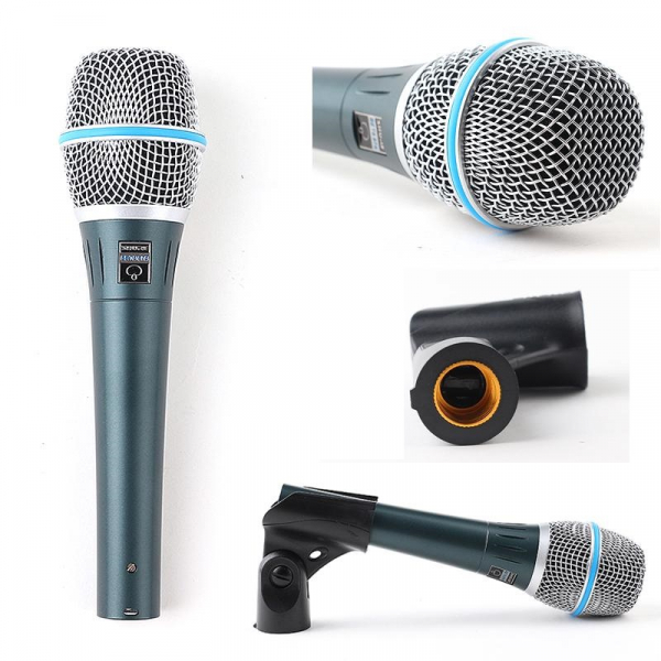 Microfon profesional cu fir supercardioid Shure Beta 87A [2]