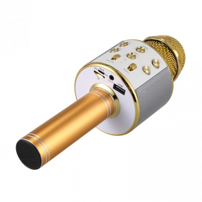Microfon wireless pentru Karaoke cu Bluetooth WS-858, acumulator incorporat [3]